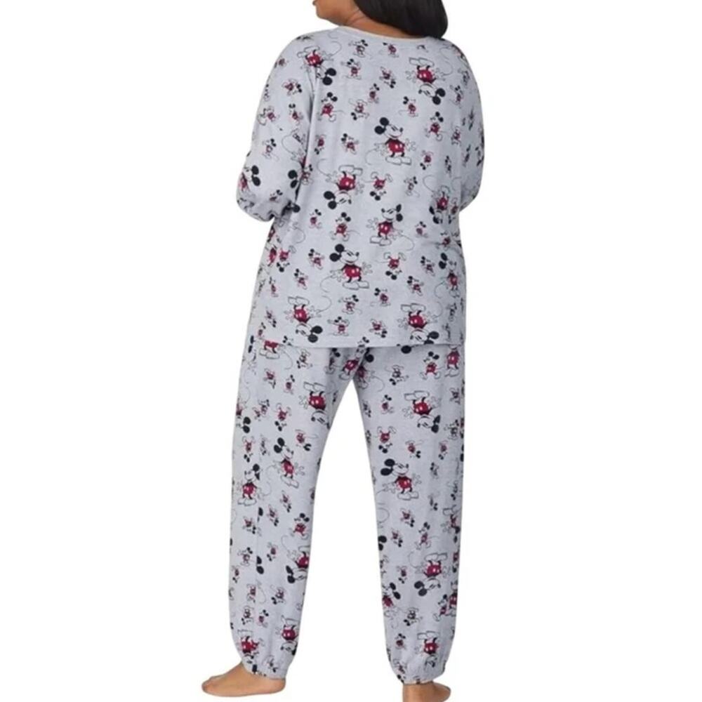 Disney Women's Mickey Mouse Pajamas Set Gray Size 3X NWT - Picture 5 of 8